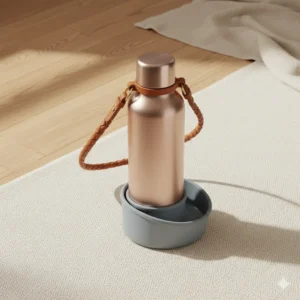 The Wanderlust Pet Travel Water Bottle - Rose Gold Edition